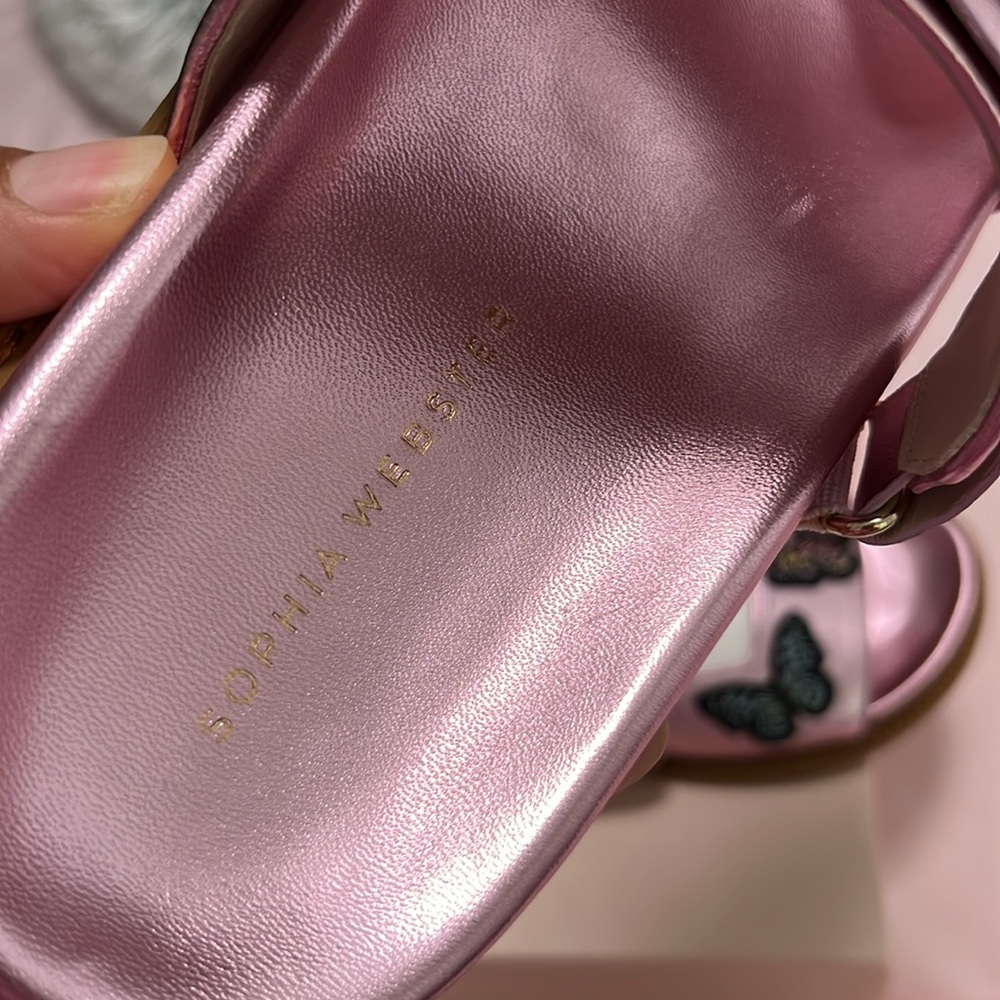 Sophia Webster Pink Butterfly Sandals - Picture 6 of 10